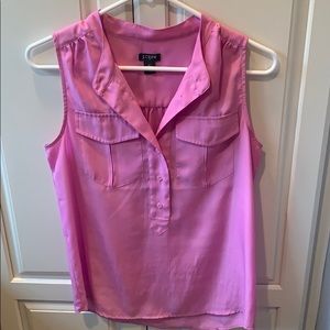 J. Crew Factory double placket lavender blouse